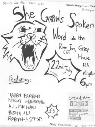 she grrrowls flyer june